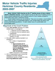 Utica–Rome metropolitan area / Car safety / Neurotrauma / Traumatic brain injury / Traffic collision / Road traffic safety / Injury prevention / Herkimer (village) /  New York / Herkimer County /  New York / Transport / Land transport / Road transport