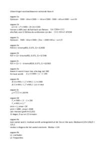 Uitwerkingen	
  voorbeeldexamen	
  wiskunde	
  Havo-­‐A opgave	
  1a Oplossen	
   5000−60 m=2000 −60 m=2000−5000  60 m=3000  m=50 opgave	
  1b m=14  F =300020⋅14=3280 hiervan	
  is	
  40