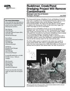 Ruddiman / Great Lakes / Polychlorinated biphenyl / Michigan Department of Environmental Quality / Muskegon Lake / Pollution / Environment / Chemistry