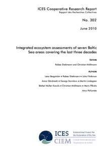 Integrated ecosystem assessments of seven Baltic Sea areas covering the last three decades