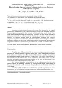 Proceedings of Metal 2004 National Museum of Australia Canberra ACT ABN[removed]–8 October[removed]Electrochemical characterisation of patina protectiveness evolution on