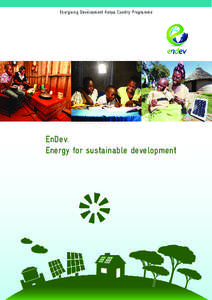 Energising Development Kenya Country Programme  EnDev. Energy for sustainable development  Energising development in Kenya