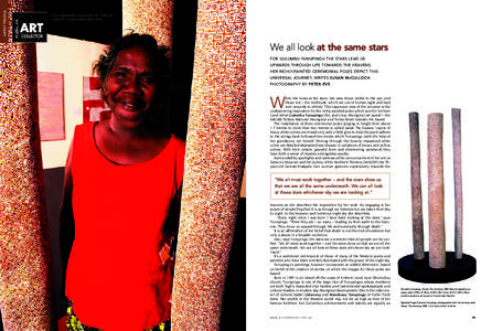 ARTIST PROFILE  First published in Australian Art Collector, Issue 30 October-December[removed]We all look at the same stars