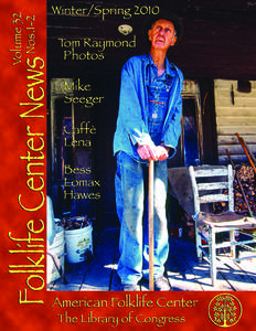 Folklife Center News Volume 32, #1&2