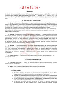STATUTO - Associazione Sbandieratori Arezzo
