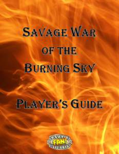 SAVAGE WAR  OF THE BURNING SKY