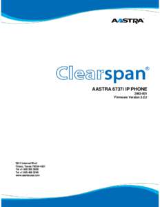 6737i IP Phone User Guide - Clearspan