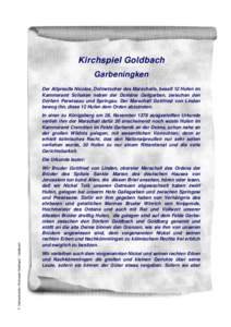 Chronik Goldbach Garbeningken