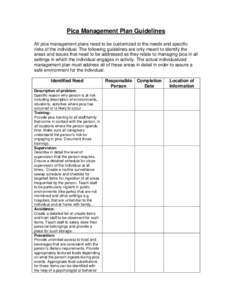 Microsoft Word - Pica Management Plan Guidelines.doc