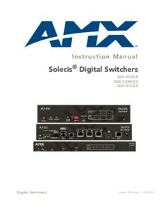 Instruction Manual - Solecis Digital Switchers