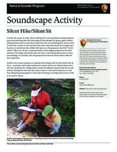 Natural Sounds Program  National Park Service U.S. Department of the Interior  Soundscape Activity
