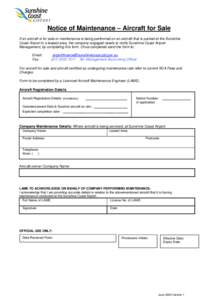 Microsoft Word - AIRCRAFT MAINTENANCE FORM_June09_V1.doc