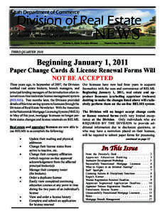 Real estate broker / Loan origination / Appraiser / Real estate license / Business / Dodd–Frank Wall Street Reform and Consumer Protection Act / Property / Comp Check / Real estate appraisal / Real estate / Valuation / Uniform Standards of Professional Appraisal Practice