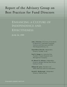 Report of the Advisory Group on Best Practices for Fund Directors (pdf)