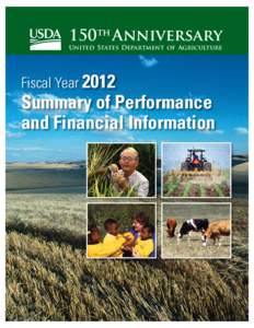 150th Anniversary United States Department of Agriculture Fiscal Year[removed]Summary of Performance