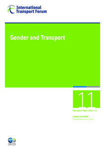 Gender and Transport  11 Discussion Paper 2011 • 11 Chantal DUCHÈNE