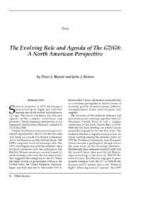 Essay  The Evolving Role and Agenda of The G7/G8: A North American Perspective  by Peter I. Hajnal and John J. Kirton