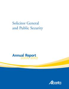 Solicitor General and Public Security Table of Contents Contents 2 Public Accounts[removed]Preface