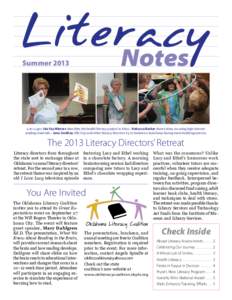 Literacy Notes Summer[removed]Left to right]  Ida Fay Winters describes the health literacy project in Altus. • Rebecca Barker shares ideas on using high interest reading materials. • Jana Smithey (Elk City) and othe