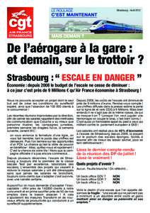 Strasbourg - AoûtMAIS DEMAIN ? De l’aérogare à la gare : et demain, sur le trottoir ?