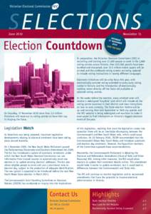 Victorian Electoral Commission  June 2010 Newsletter 15