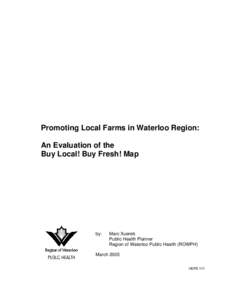 Sustainability / Food and drink / Local food / Agriculture / Food industry / Environment / Agricultural subsidy / Sustainable agriculture / Agricultural economics / Rural community development / Sustainable food system / Food politics