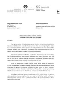 ICC  Resolution[removed]March 2013 Original: Spanish