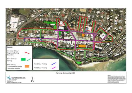 Legend: On Street 2-Hour Regulated Parking Boundary Free Untimed Parking