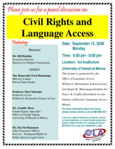 Language Access Forum Flyer 4