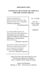 FOR PUBLICATION  UNITED STATES COURT OF APPEALS FOR THE NINTH CIRCUIT  ASSOCIATED GENERAL