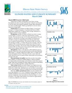 Illinois Water and Climate Summary - March 2008