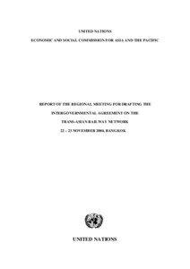 UNITED NATIONS ECONOMIC AND SOCIAL COMMISSION FOR ASIA AND THE PACIFIC