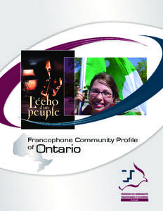 Francophone Community Profile of Ontario  Ontario