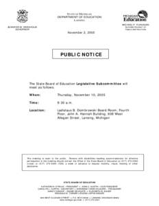 Microsoft Word - November10,2005LegislativeSubcommitteeMeeting.doc