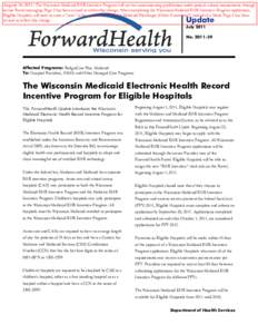 ForwardHealth Update July 2011 