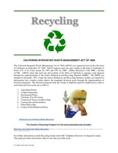 Hazardous waste / Household Hazardous Waste / Municipal solid waste / Electronic waste / Waste management / Waste Management /  Inc / Battery recycling / Mercury / Universal waste / Environment / Pollution / Waste