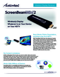 Wireless Display Receiver  Wirelessly Display Whatever is on Your Device on Your HDTV