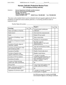 Microsoft Word - UST014 Cathodic Protection Review Form for Existing Systme.