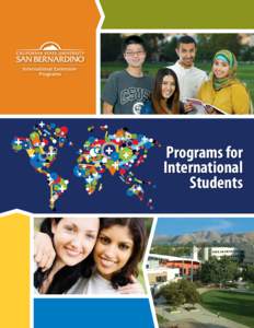 Programs for International Students Programs for International Students