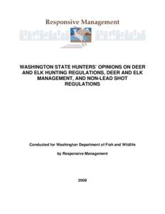 Microsoft Word - Wash Hunt Regs 2008 Report.doc