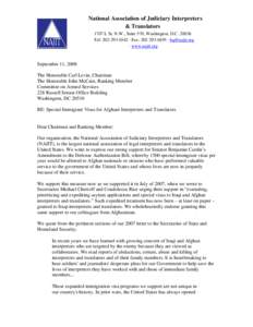 National Association of Judiciary Interpreters & Translators 1707 L St. N.W., Suite 570, Washington, D.C[removed]Tel: [removed] · Fax: [removed] · [removed] · www.najit.org