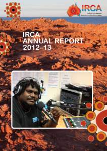 IRCA ANNUAL REPORT 2012–13 RCA STAFF 2012–13