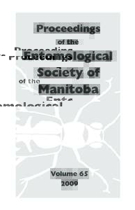 Proceedings of the Entomological Society of Manitoba