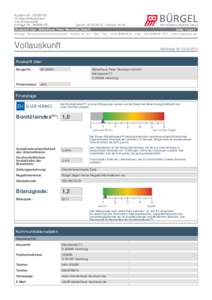 Kunden-Nr.: Ihr Geschäftszeichen: Ihre Kostenstelle: Anfrage-Nr.: Datum: Uhrzeit: 10:09 Auskunft über: Möbelhaus Peter Neumann GmbH