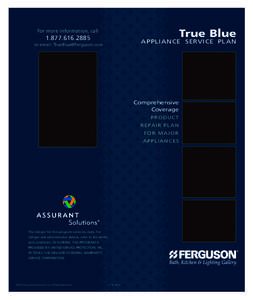 11513 Brochure True Blue Appliance Service Plan (corrected phone number).indd