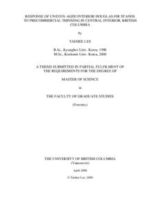 Land use / Forestry / Stand Density Index / Pseudotsuga menziesii / Douglas-fir / Tree / Timber cruise / Flora of the United States / Land management / Basal area