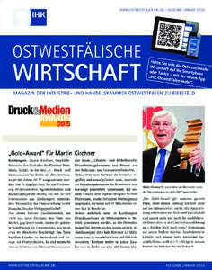 WWW.OSTWESTFALEN.IHK.DE | AUSGABE JANUARWWW.OSTWESTFALEN.IHK.DE AUSGABE JANUAR 2016