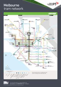 Melbourne tram network Zone 1 or 2 19 NORTH COBURG