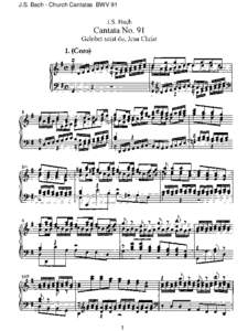 J.S. Bach - Church Cantatas BWV 91  1