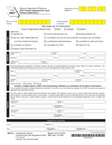 Missouri Department of Revenue ACH Transfer Agreement for Local Political Subdivisions Form